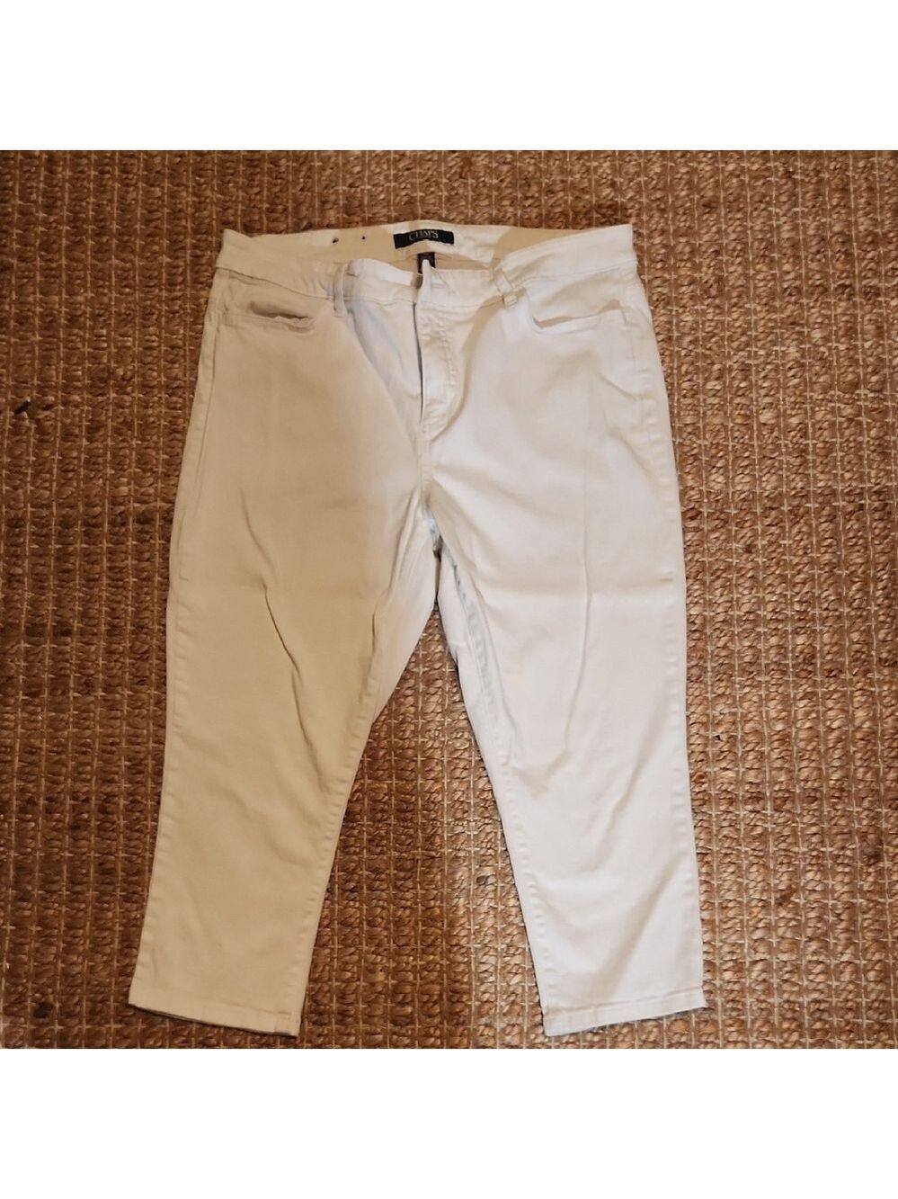 Chaps Women's Cropped Pants - White